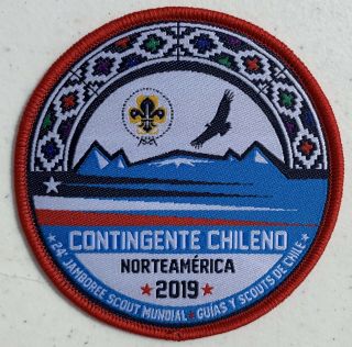 2019 World Jamboree Official Contingent Patch Badge Of Chile