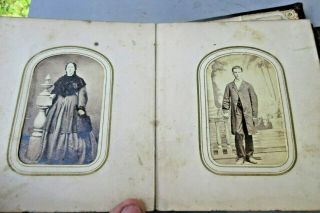 CDV Photo Album from Indiana,  Civil War Soldiers.  37 Images.  IA 10