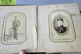CDV Photo Album from Indiana,  Civil War Soldiers.  37 Images.  IA 2