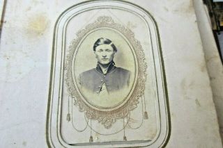 CDV Photo Album from Indiana,  Civil War Soldiers.  37 Images.  IA 3