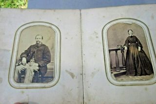 CDV Photo Album from Indiana,  Civil War Soldiers.  37 Images.  IA 4