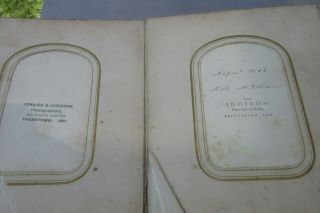 CDV Photo Album from Indiana,  Civil War Soldiers.  37 Images.  IA 5