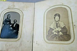 CDV Photo Album from Indiana,  Civil War Soldiers.  37 Images.  IA 6