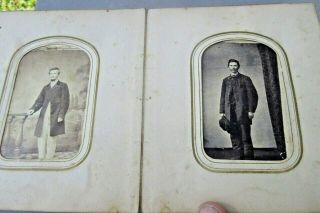 CDV Photo Album from Indiana,  Civil War Soldiers.  37 Images.  IA 8