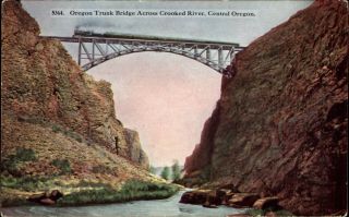 Crooked River Trunk Bridge Oregon Train 1914 Frank Lingle Washington Dc