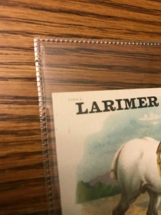 Larimer County fair Fort Collins Colorado 1889 Postcard Sized Trade Card 7