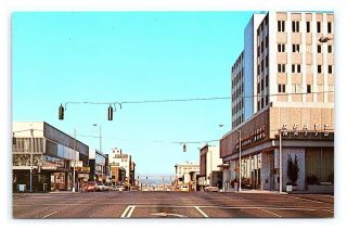 Vintage Postcard Street View Hewitt Avenue Everett Washington Ellis Photo G1