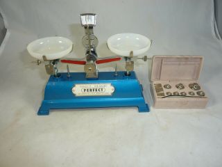 Perfect Balance Scale W/ Gram Weights Made In Japan