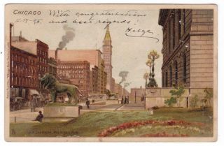 Chicago Ill.  Private Mailing Card 1905 Postcard Raphael Tuck Art Institute
