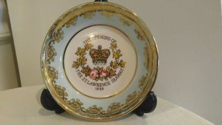 Paragon Miniature Souvenir Plate The Opening Of The St.  Lawrence Seaway 1959 Evc