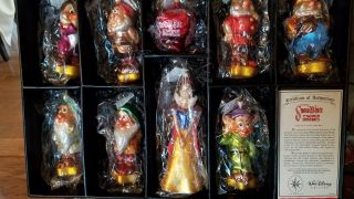 Radko Disney Snow White Limited Edition 60th Anniversary Ornament Set 103/500
