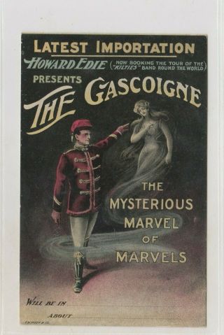 Vintage Postcard F.  W.  Niven Advert The Gascoigne 1900s