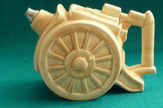 Vintage Ww1 Artillery Cannon Belisha Pottery Tea Pot Teapot