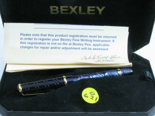 Blue Limited Edition Bexley Cable Twist Fountain Pen
