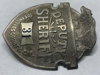 Obsolete LA County,  Ca Deputy Sheriff Badge 3