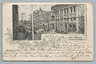 Meridian Ms “more N Than Whites” Mississippi—antique Message Postcard 1904