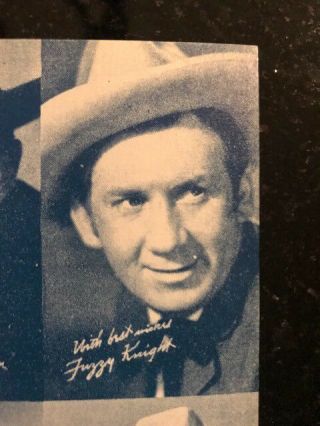 Vintage autographed Cowboy postcard,  1940 ' s 3