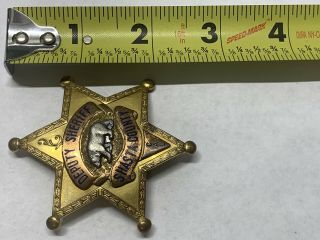 Obsolete Shasta County,  Ca Deputy Sheriff Badge Hallmarked LA Stamp & Staty Co 7