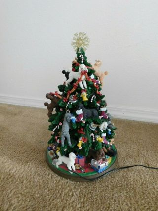 Rare Retired Danbury Poodle Christmas Tree