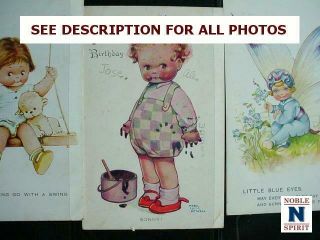 NobleSpirit NO RESEVE {RT} Vintage 150x Topical Comic Postcard Album w/ Rare 11