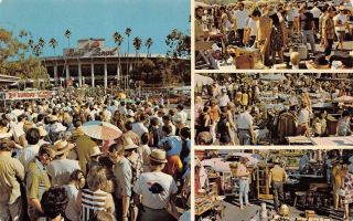 Rose Bowl Swap Meet & Flea Market Pasadena,  California Vintage Postcard Ca 1970s