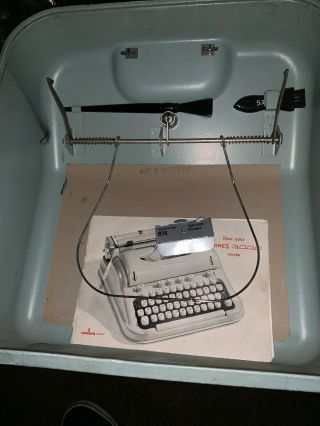 1965 HERMES 3000 Typewriter with Case and manuals 5
