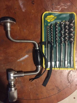 Stanley 2101a 10 Inch Brace Bit Drill For Bell System B 2101 Greenlee Augers