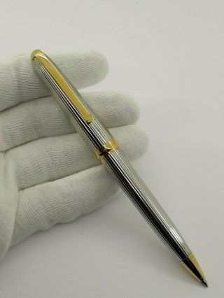Cartier Paris Ball Point Pen M Louis Platinium &gold Plated Made In France