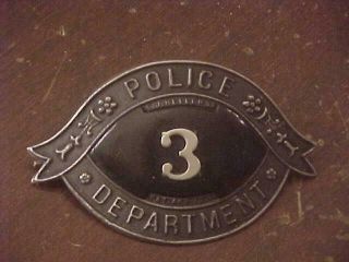 Obsolete Patd.  1888 Police Department Badge 3