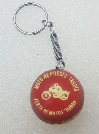 Santa Cruz Bolivia Venta De Motos Honda Old Plastic Era Keychain Key Ring Vtg