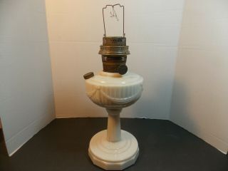 ANTIQUE ALADDIN ALACITE LINCOLN DRAPE OIL LAMP NU - TYPE MODEL B 2