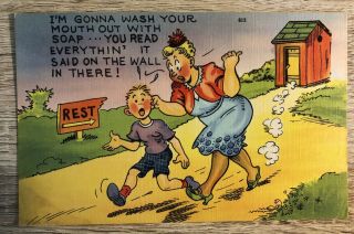 Vintage Comic Postcard I 