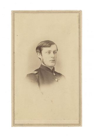 Civil War Cdv Of Lieutenant Elbridge G.  Manning,  19th Massachusetts & 81st Usct