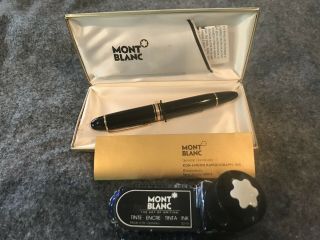 1948 Mont Blanc MeisterstÜck Gold Tipped Fountain Pen W/ Case