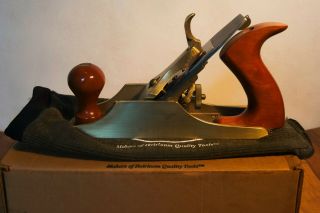 LIE - NIELSEN NO 4 Bronze Smoothing Plane,  Plane Sock & Box,  Great Cond. 2