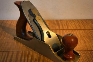 LIE - NIELSEN NO 4 Bronze Smoothing Plane,  Plane Sock & Box,  Great Cond. 5