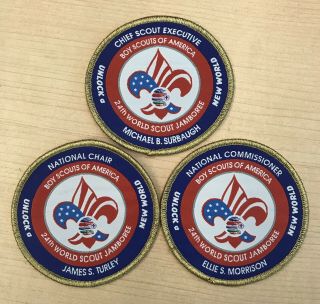 24th World Scout Jamboree 2019 National Key 3 Patch Set - Very Rare