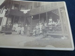 RARE CHINESE CABINET CARD PHOTOGRAPH - GROUPING OF CHINESE MEN & BOYS - CHINA 3