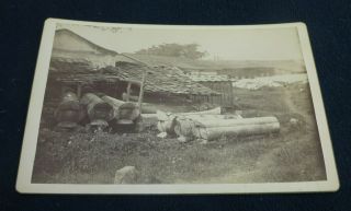 Rare Chinese Cabinet Card Photograph - Chinese Landscape - China