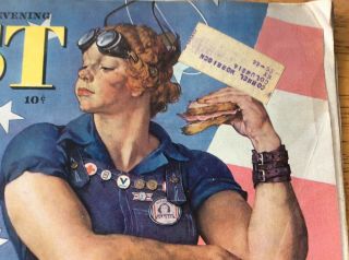 The Saturday Evening Post May 29,  1943 (rosie The Riveter By Norman Rockwell)