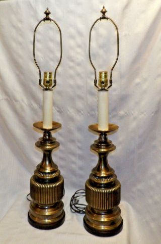 Frederick Cooper Brass Table Lamps Urn Style