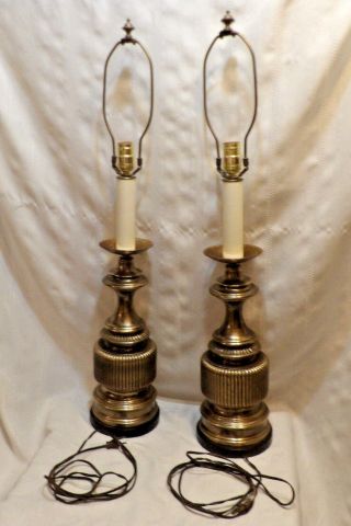 Frederick Cooper Brass Table Lamps Urn Style 2