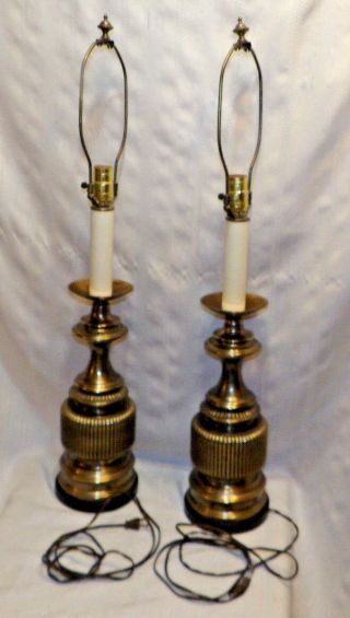Frederick Cooper Brass Table Lamps Urn Style 3
