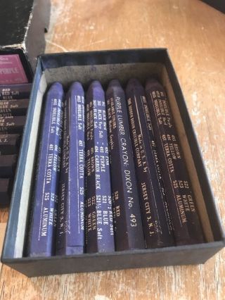 Dixon Lumber Crayons,  493,  Purple,  One Dozen,  Vintage 4