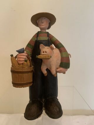 Williraye Studio " This Little Piggy " Rare Retired Ww7790 Resin Figurine