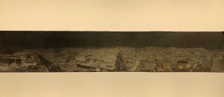 Antique 1915 - 20 San Francisco California City Panoramic Photo Negative