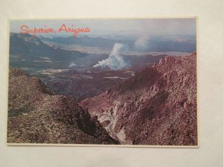 Superior Arizona Az Continental Sized Postcard