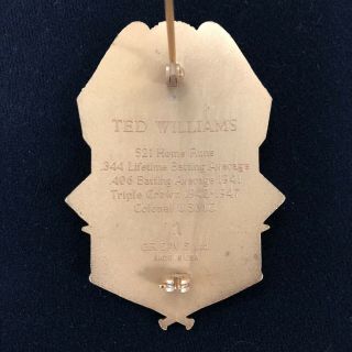 Ted Williams Hitters HoF Security Badge 1 (of 50) 2
