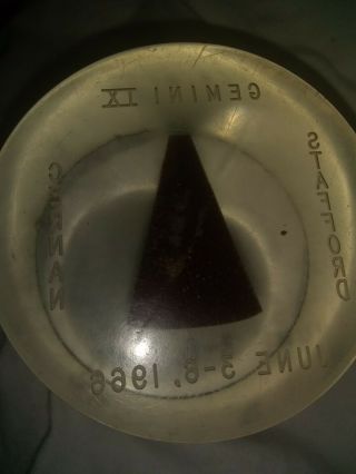 Gemini IX heat shield fragment in lucite 3