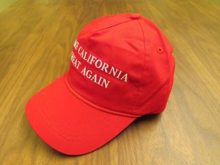 Make California Great Again Usa Hat Donald Trump America Embroidered Cap Red San